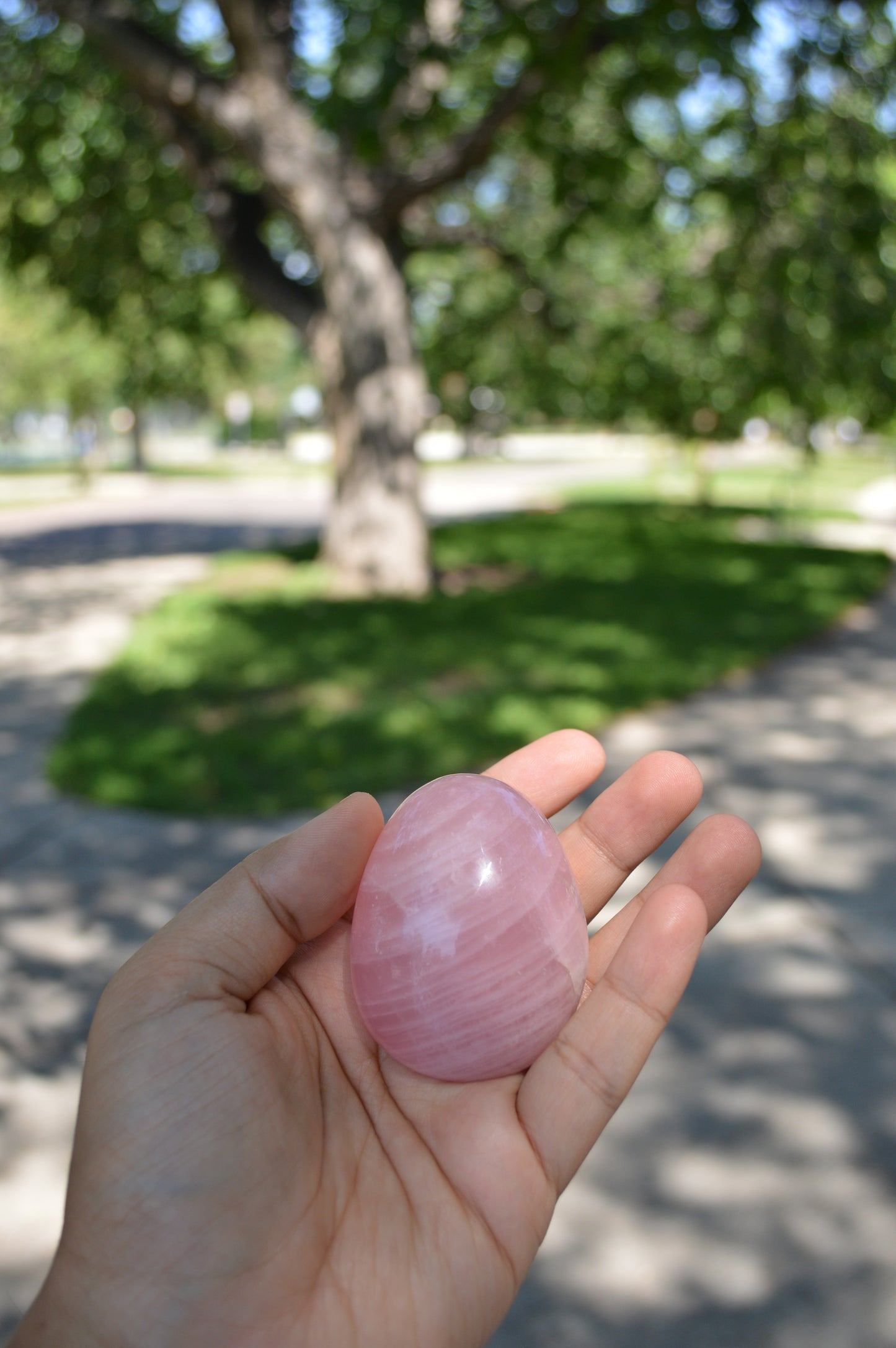 Rose Quartz Stone 3''