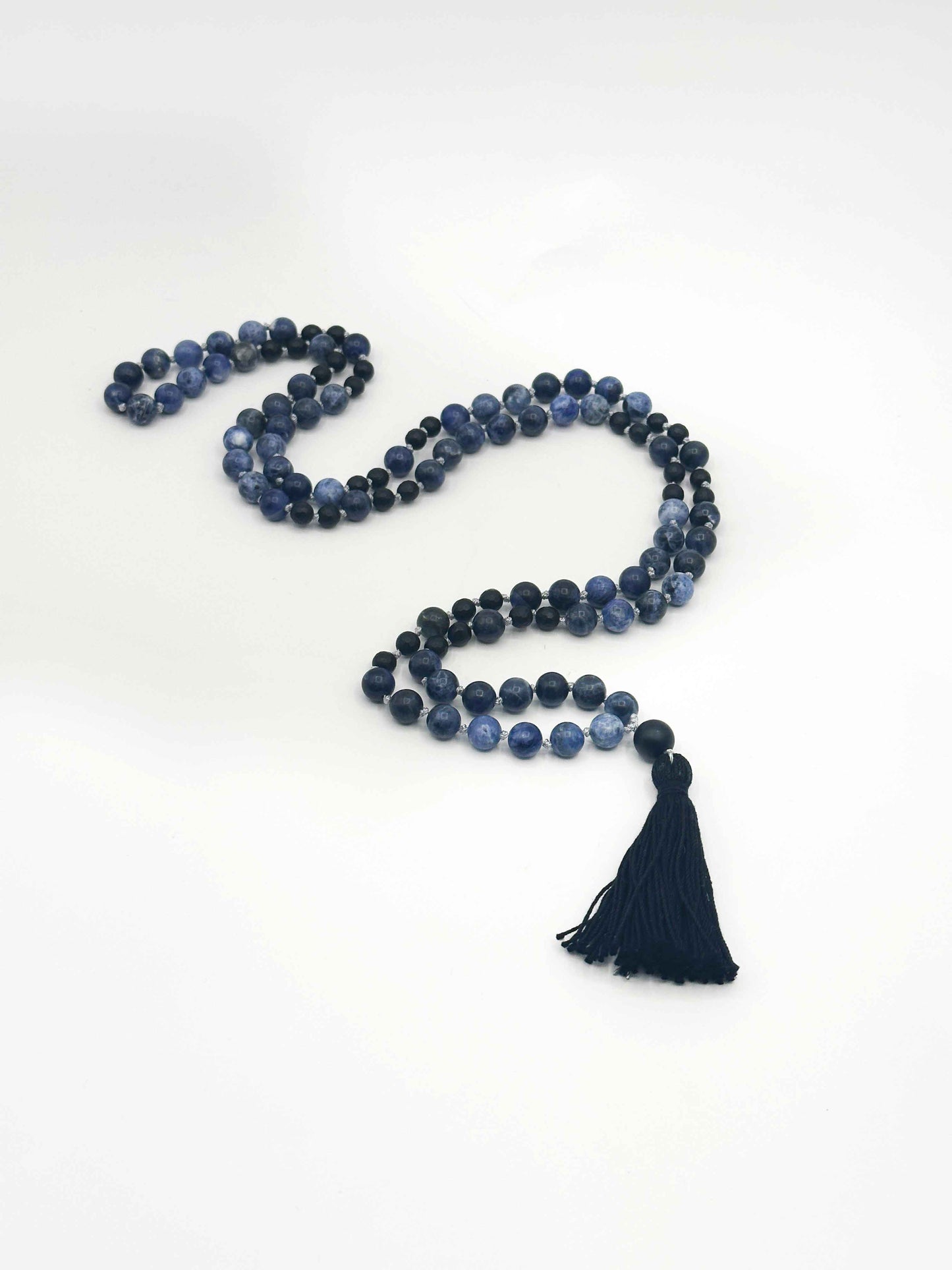 SATURN MALA (Sodalite and Onyx)