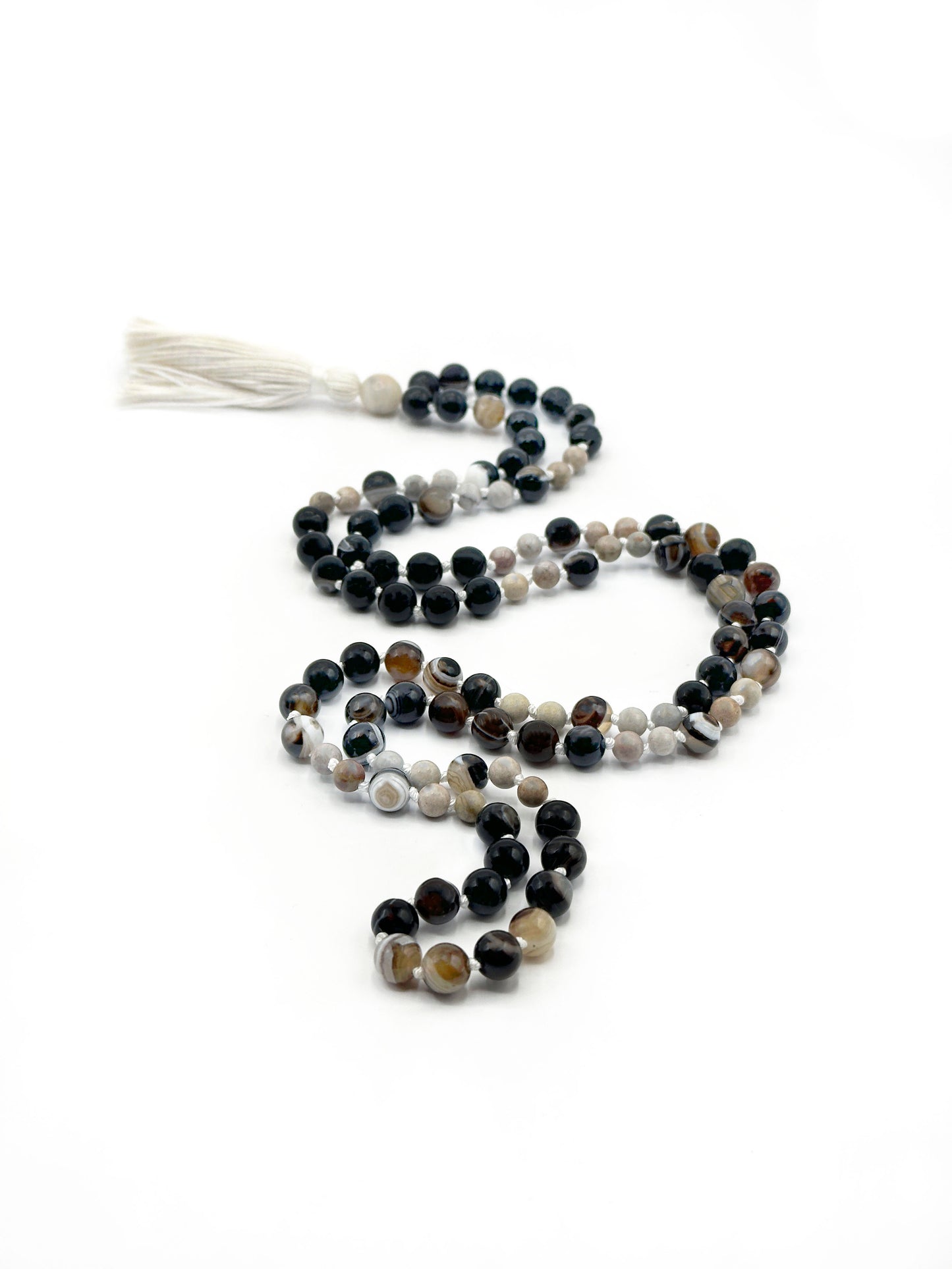 Botswana Agate Mala