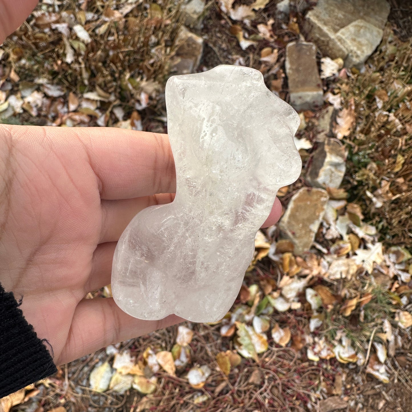 Clear Quartz Goddess Body (3-3.25 inches)