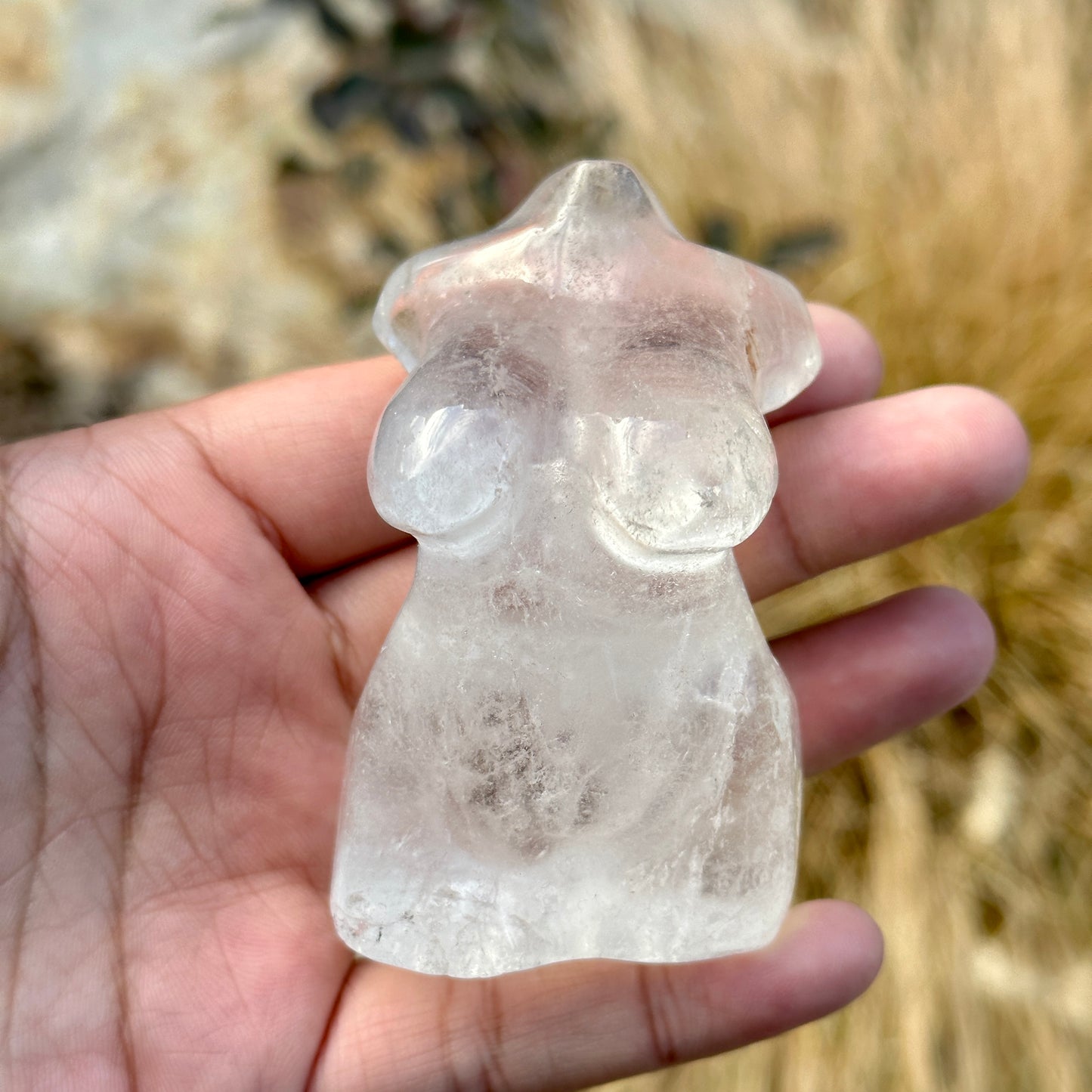 Clear Quartz Goddess Body (3-3.25 inches)
