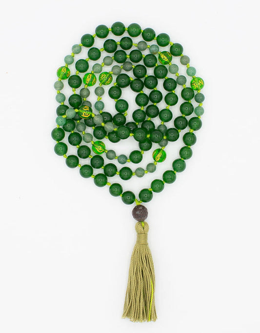 MERCURY MALA (JADE & AVENTURINE)