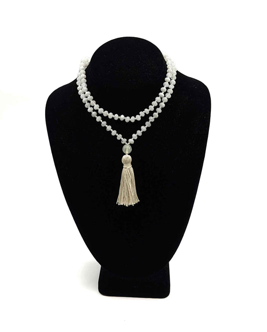 Faceted Moonstone Mala