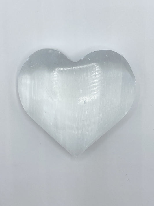 Selenite (Satin Spar) Hearts (Large)