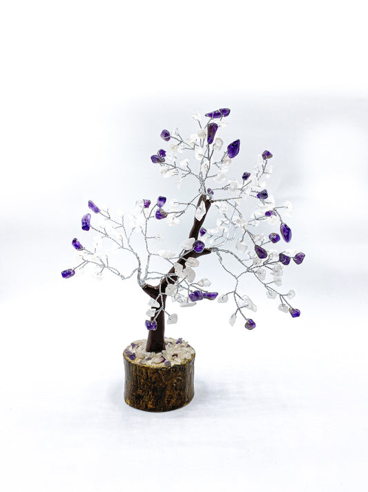 Rose Quarts & Amethyst Tree of Life