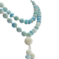 Larimar w/ Moonstone Guru Bead