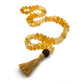 Citrine Mala w Rudrakhsya Guru