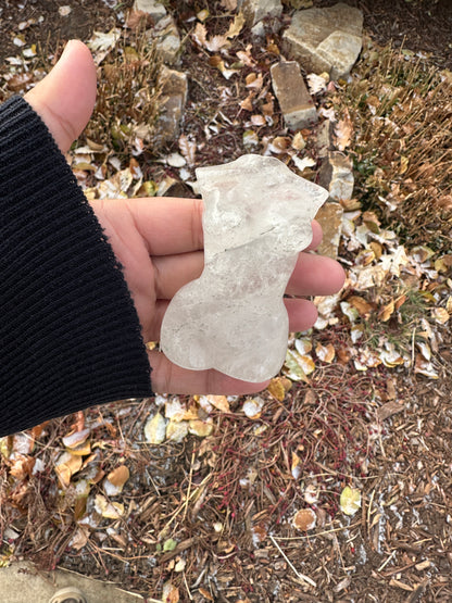 Clear Quartz Goddess Body (3-3.25 inches)
