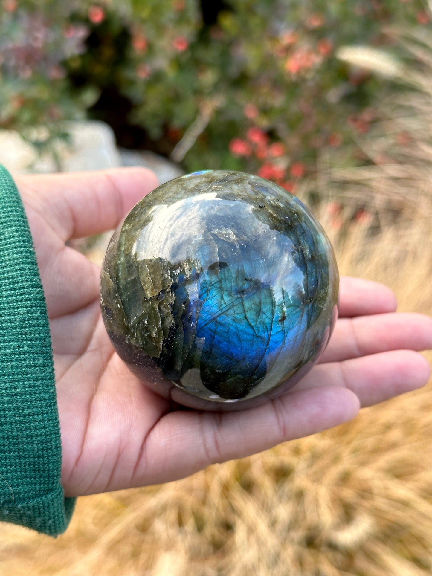 Labradorite Sphere (2-2.5 inches)