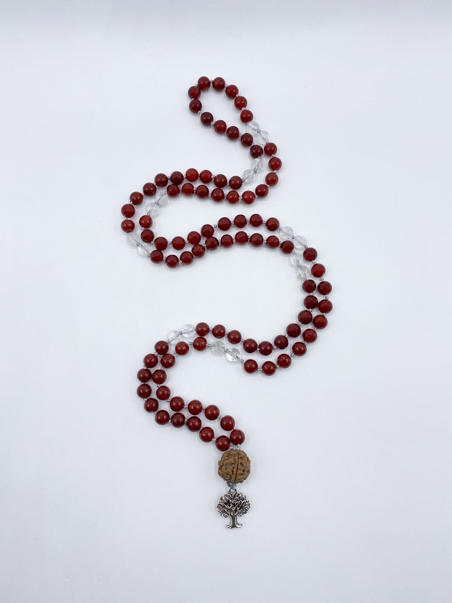 Carnelian & Crystal Quartz (Pregnancy+Fertility Mala)