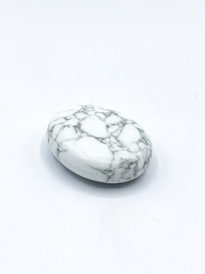 White Howlite Palm Stone