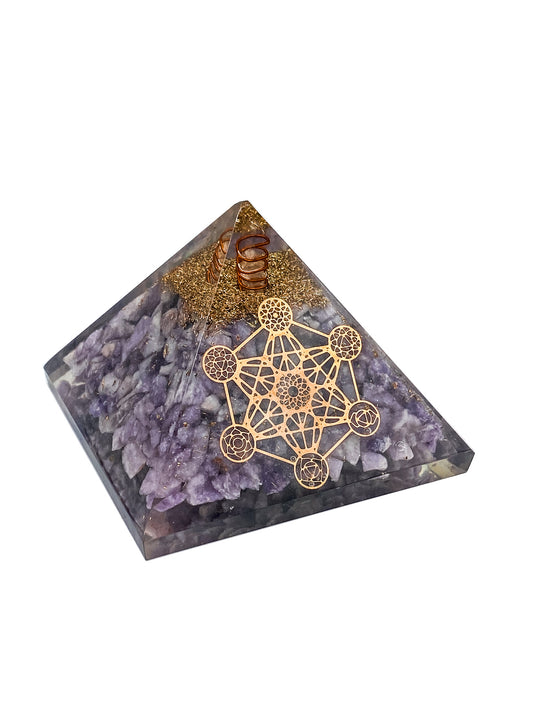 Amethyst Orgone Pyramid