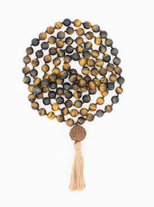 Tiger’s Eye Mala, Rudrakhshya Guru