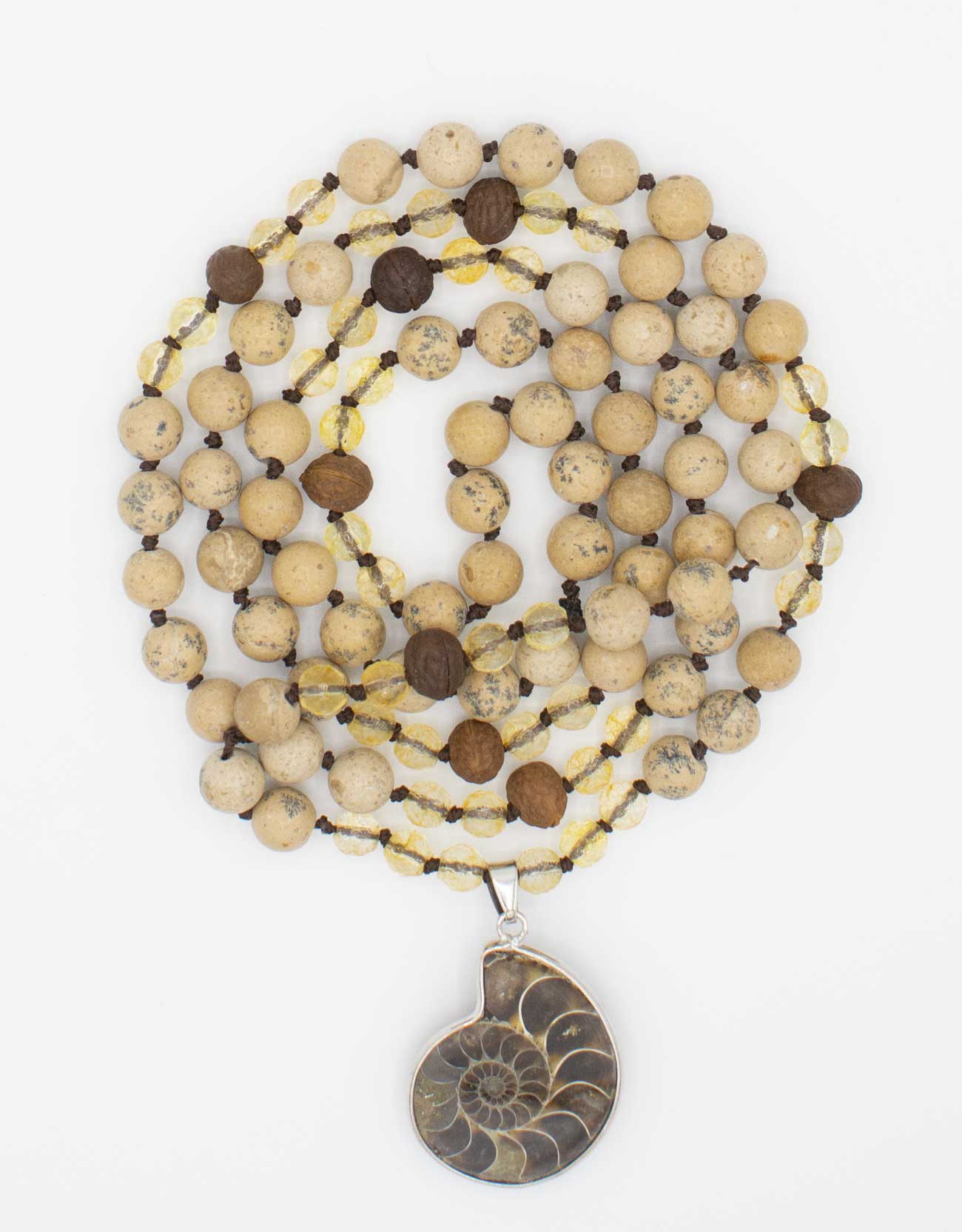 Brown Jasper, Citrine & Bodhi Seed